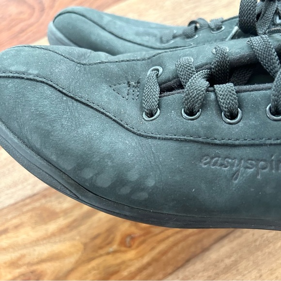 Easy Spirit AP1 walking shoes black suede lace up sneakers - Picture 5 of 11